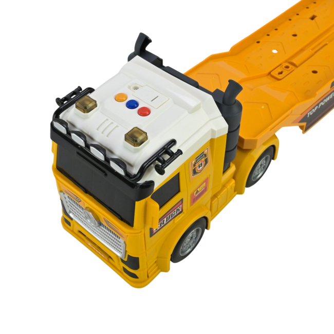 Транспорт і спецтехніка - Ігровий набір Країна Іграшок Велика вантажівка-трейлер з самосвалом (JP588-83)#5