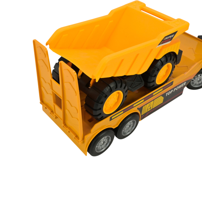 Транспорт і спецтехніка - Ігровий набір Країна Іграшок Велика вантажівка-трейлер з самосвалом (JP588-83)#6