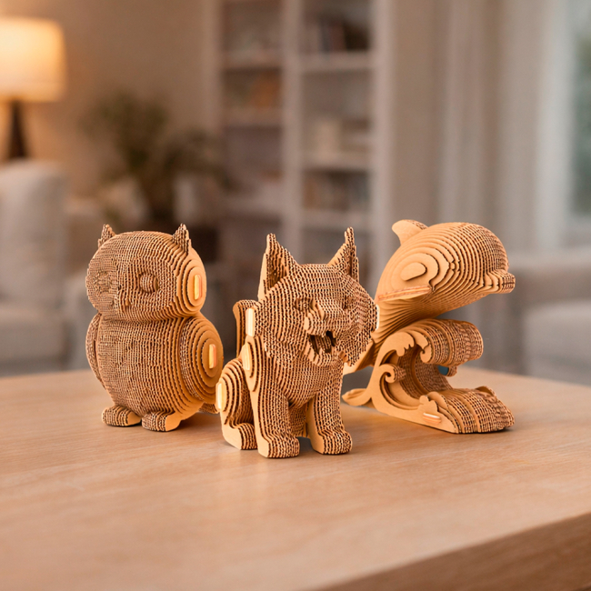 3D-пазли - 3D пазл Cartonic Uanimals red book trio (CARTUANIMALS)#7