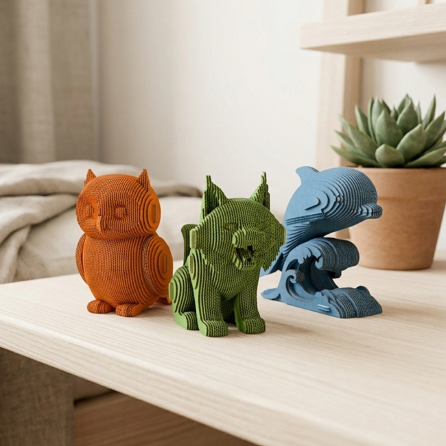 3D-пазли - 3D пазл Cartonic Uanimals red book trio (CARTUANIMALS)#8