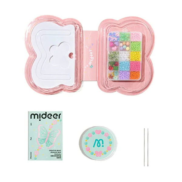 Наборы для творчества - ​Набор для творчества Mideer Креативная шкатулка для ювелирных изделий из бисера (MD1708)#2