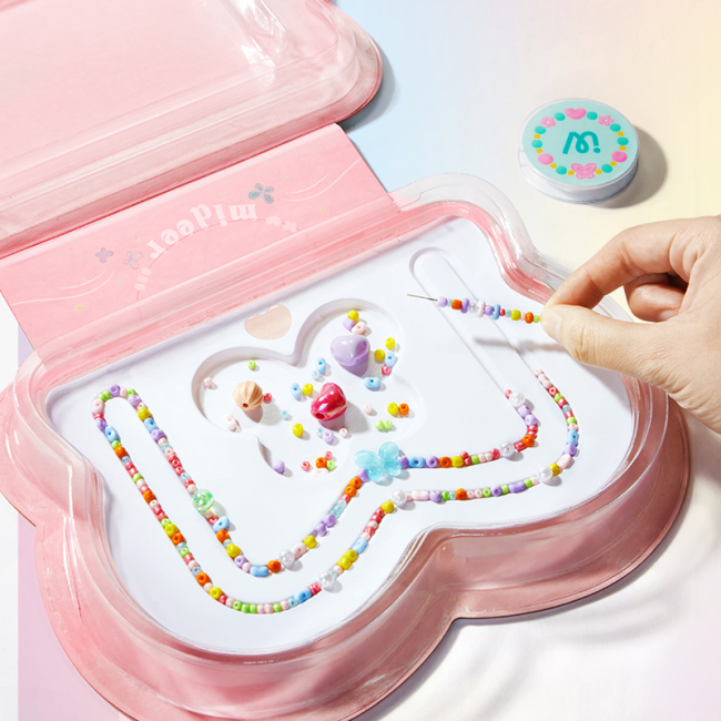 Наборы для творчества - ​Набор для творчества Mideer Креативная шкатулка для ювелирных изделий из бисера (MD1708)#3