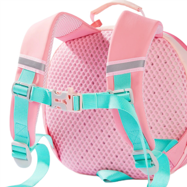 Рюкзаки та сумки - Дитячий рюкзак з м'якою іграшкою Mideer Рожевий розмір S (MD2252)#4