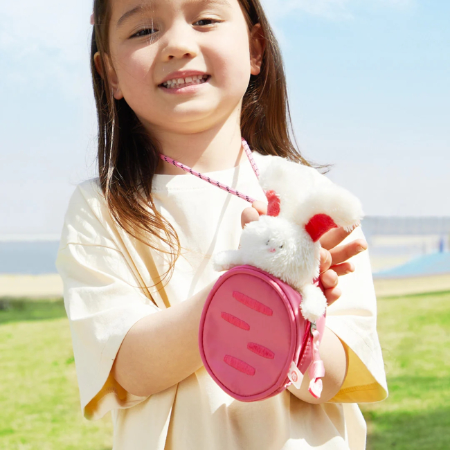 Рюкзаки та сумки - Дитячий рюкзак з м'якою іграшкою Mideer Рожевий розмір S (MD2252)#7