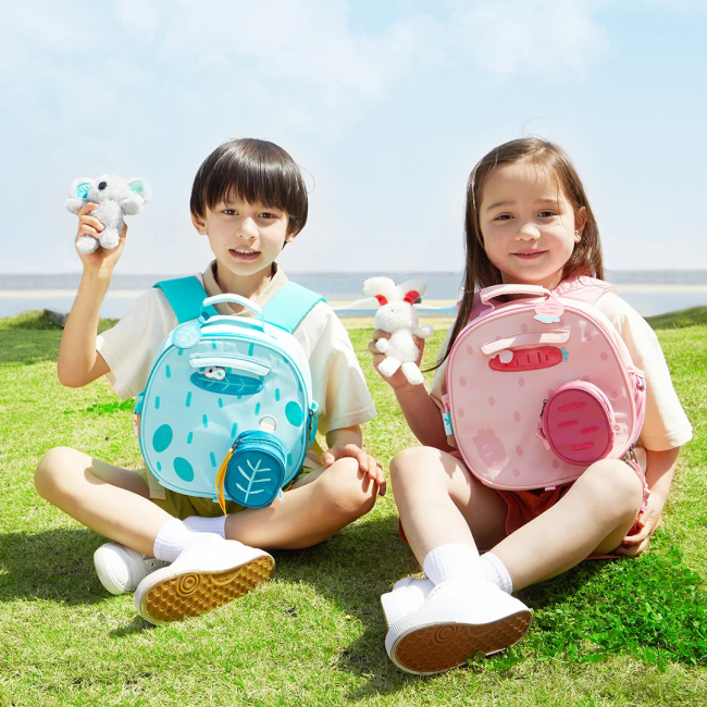 Рюкзаки та сумки - Дитячий рюкзак з м'якою іграшкою Mideer Рожевий розмір S (MD2252)#8