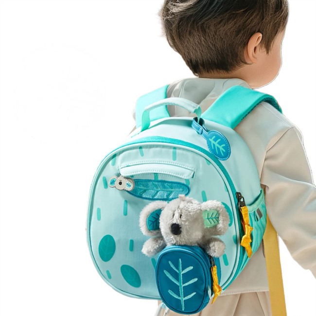 Рюкзаки та сумки - ​Дитячий рюкзак з м'якою іграшкою Mideer Блакитний розмір S (MD2253)#6