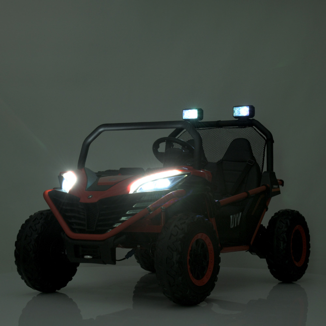 Електромобілі - Електромобіль Bambi Racer Джип червоний (M 4969EBLR-3(24V))#9