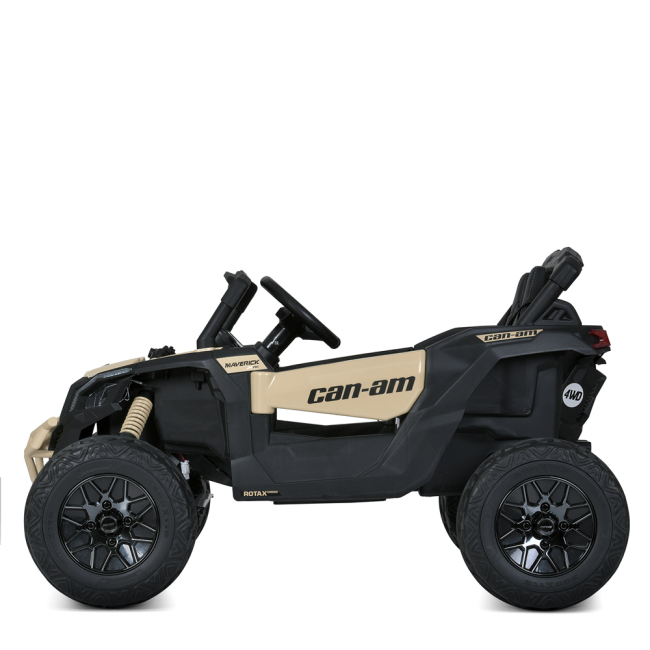 Електромобілі - Електромобіль Bambi Racer Джип чорно-бежевий (M 5099EBLR-RS(24V))#3