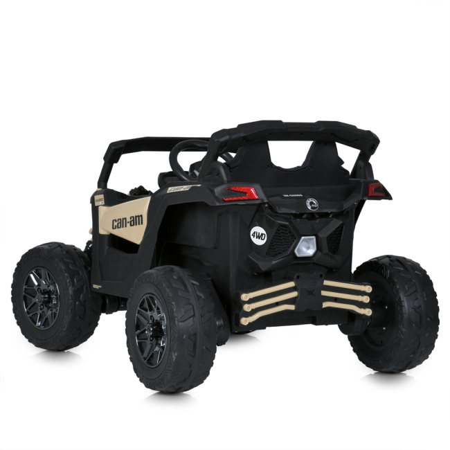 Електромобілі - Електромобіль Bambi Racer Джип чорно-бежевий (M 5099EBLR-RS(24V))#4