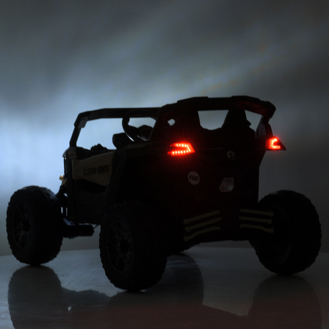 Електромобілі - Електромобіль Bambi Racer Джип чорно-бежевий (M 5099EBLR-RS(24V))#9