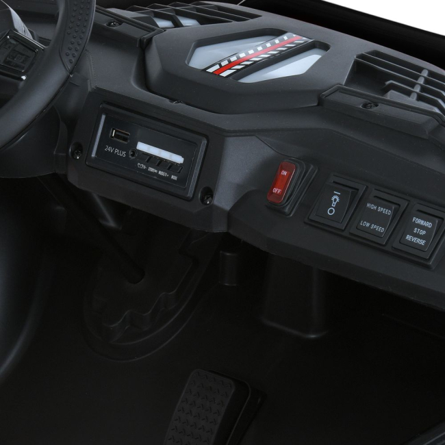 Электромобили - Электромобиль Bambi Racer Джип черный (M 6205EBLR-2(24V))#7