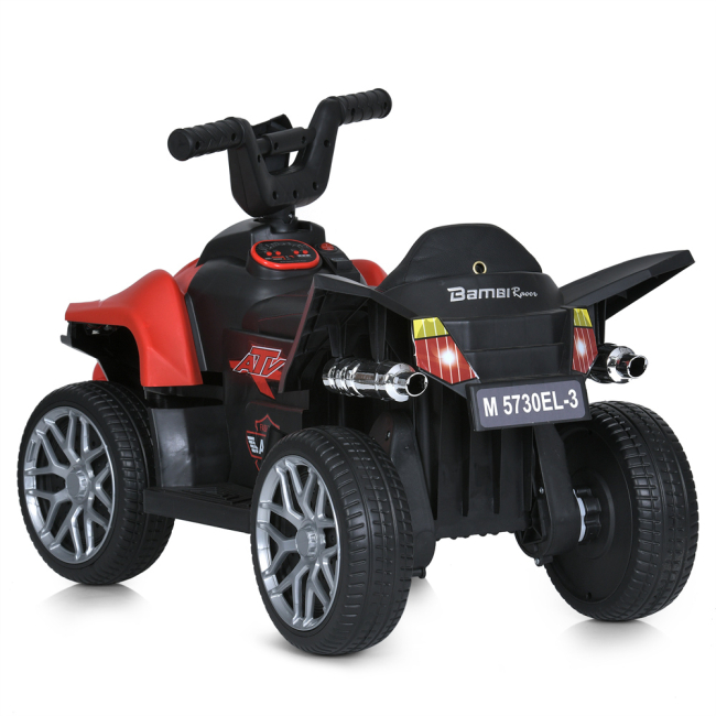 Електромобілі - Квадроцикл Bambi Racer червоний (M 5730EL-3)#4
