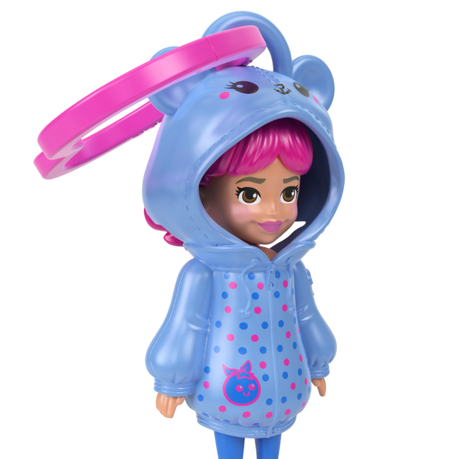 Ляльки - Мінілялька-брелок Polly Pocket у худі Блакитна (JMN38/3)#2