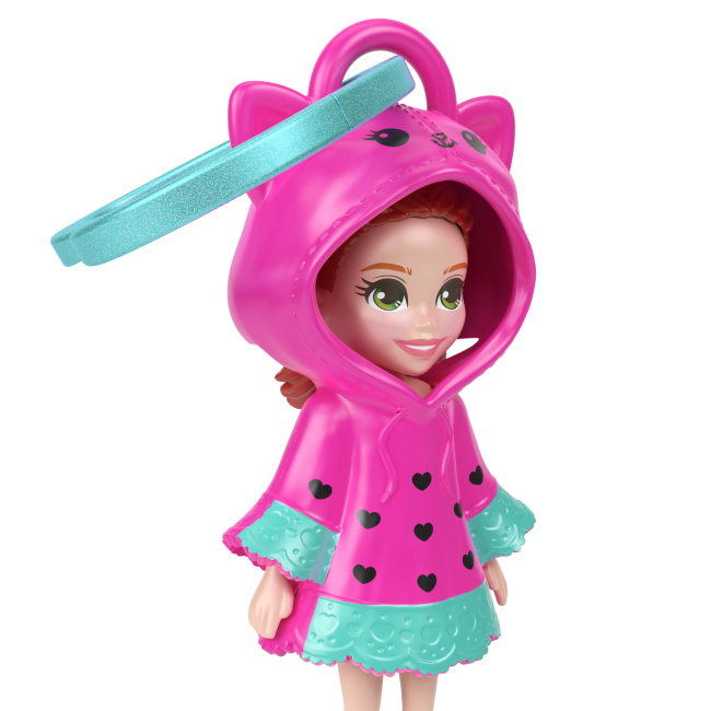 Ляльки - Мінілялька-брелок Polly Pocket у худі Малинова (JMN38/7)#2