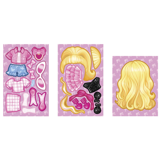 Ляльки - Ігровий набір Barbie Стіккі Стайл Лялечка блондинка (JMV91/2)#3