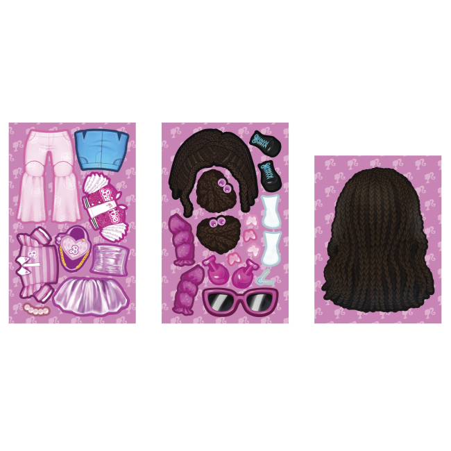 Куклы - Игровой набор Barbie Стикки Стайл Куколка темнокожая (JMV91/4)#3