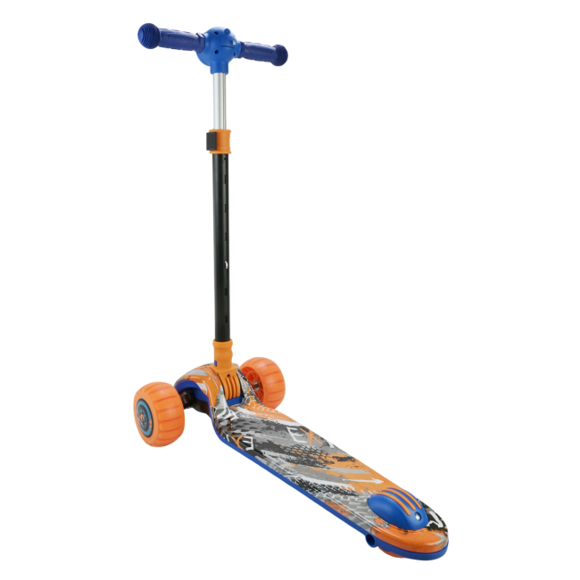Самокати - Самокат Країна Іграшок синій з помаранчевими колесами Сталевий рух (SC2532/5)#2