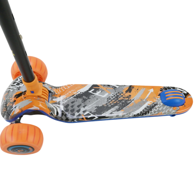 Самокати - Самокат Країна Іграшок синій з помаранчевими колесами Сталевий рух (SC2532/5)#3