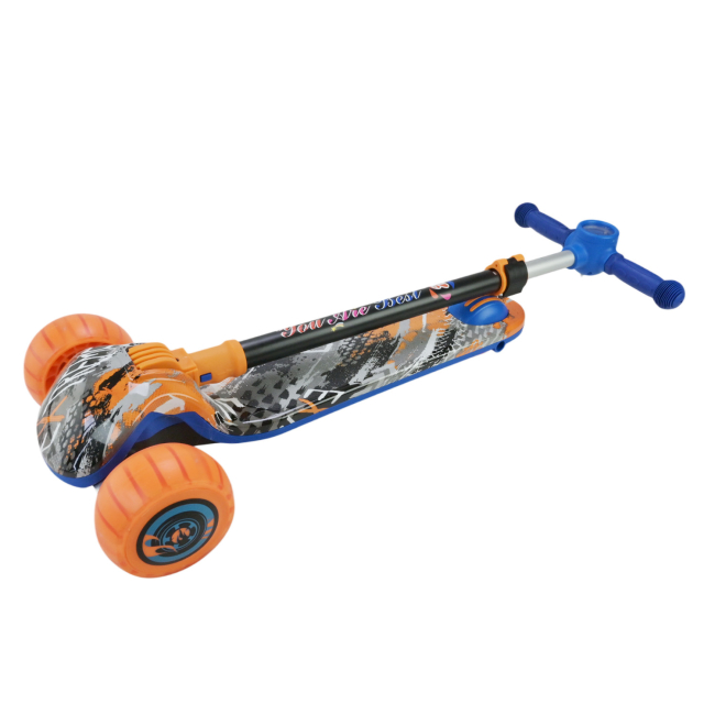 Самокати - Самокат Країна Іграшок синій з помаранчевими колесами Сталевий рух (SC2532/5)#5