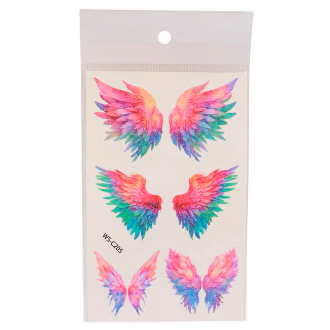 Косметика - Набір тату для тіла Qunxing toys Барвисті метелики (WS-C201-C210)#4