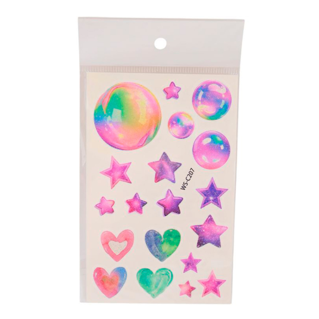 Косметика - Набір тату для тіла Qunxing toys Барвисті метелики (WS-C201-C210)#5