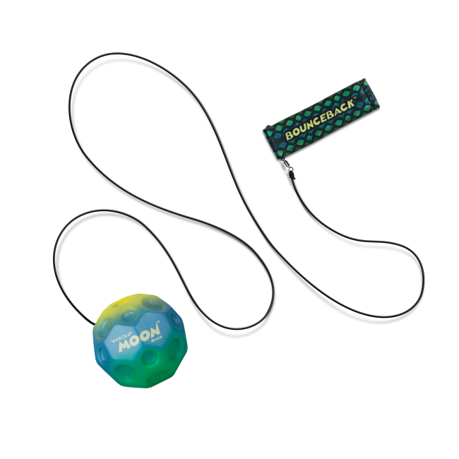 Спортивні активні ігри - М'яч-стрибун на резинці Waboba Moon ball Gradient зелений (334C04_A/1)#2