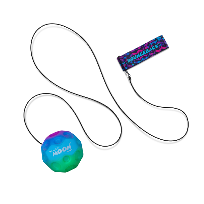 Спортивні активні ігри - М'яч-стрибун на резинці Waboba Moon ball Gradient фіолетовий (334C04_A/3)#2
