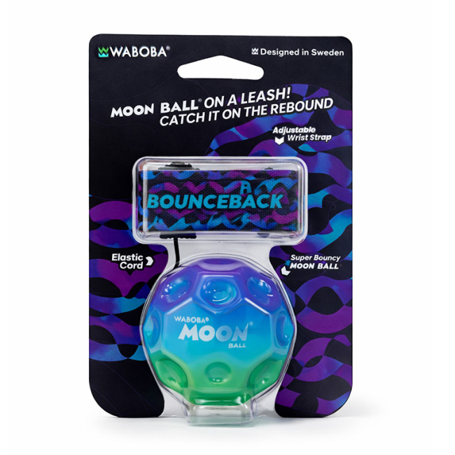 Спортивні активні ігри - М'яч-стрибун на резинці Waboba Moon ball Gradient фіолетовий (334C04_A/3)#3