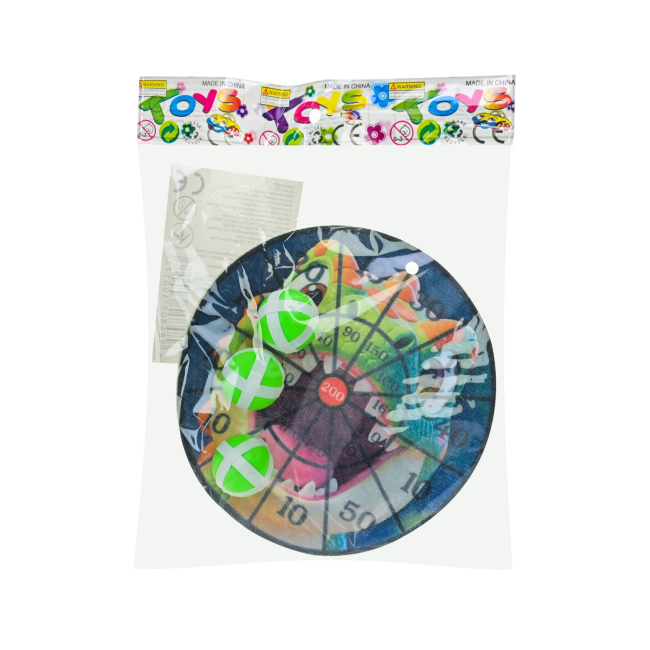 Спортивні настільні ігри - Дартс Країна Іграшок 3 м'ячика на липучках Динозаврик (210)#2