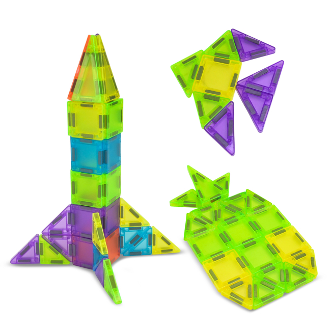 Магнітні конструктори - Магнітний конструктор Країна Іграшок 50 деталей (FX1037)#4