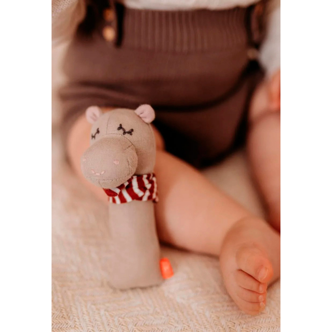 Погремушки, прорезыватели - Игрушка с пищалкой Kikadu Бегемот (2415301)#2