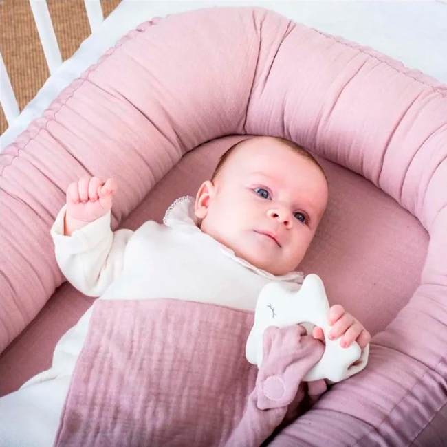 Брязкальця, прорізувачі - Прорізувач з комфортером Kikadu Кролик блідо-рожевий (1874605)#2