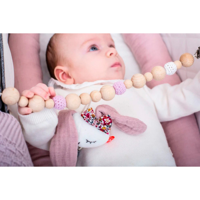 Підвіски, мобілі - Підвіска-ланцюжок для візочка Kikadu Зайка (1814801)#3