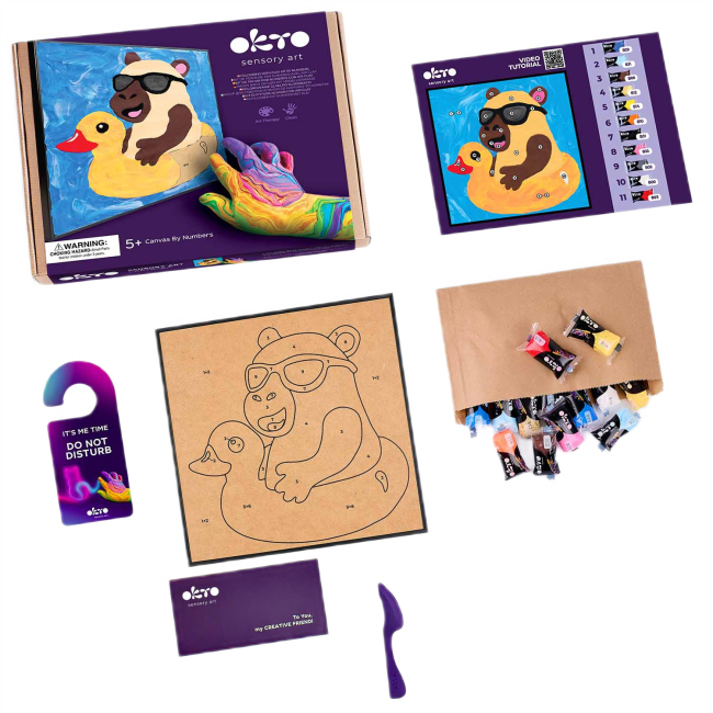 Наборы для творчества - ​Набор для творчества OKTO 3D картина Капибара (20047)#2