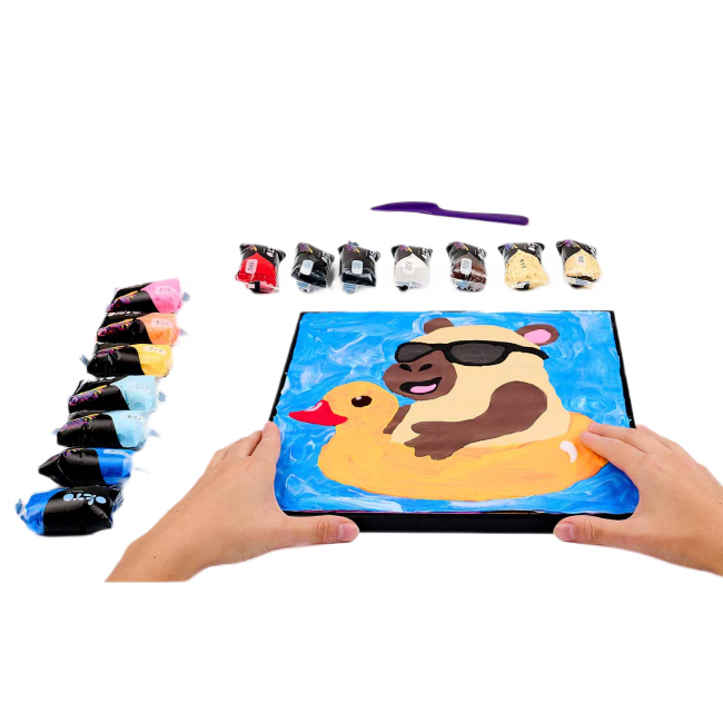 Наборы для творчества - ​Набор для творчества OKTO 3D картина Капибара (20047)#3