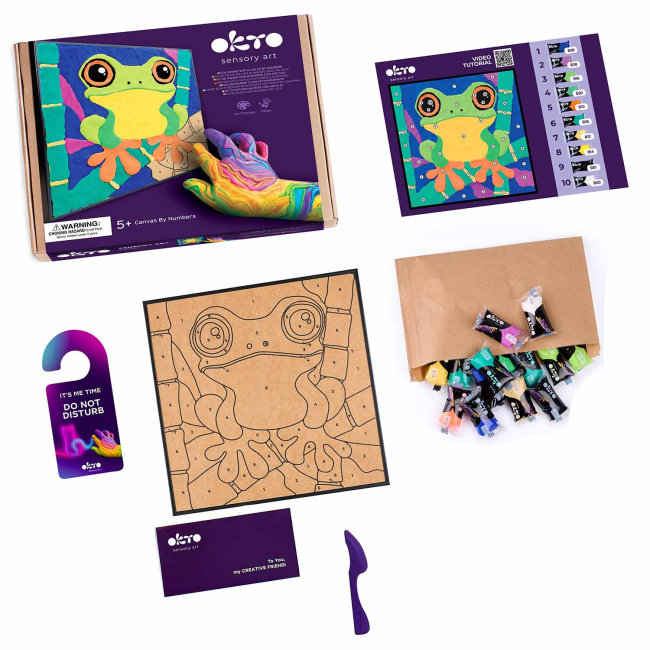 Наборы для творчества - Набор для творчества OKTO 3D картина Лягушка (20048)#2