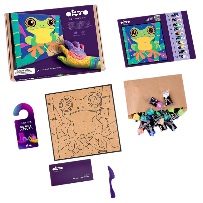 Наборы для творчества - Набор для творчества OKTO 3D картина Лягушка (20048)#3