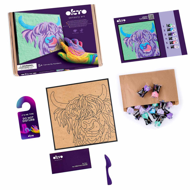 Наборы для творчества - Набор для творчества OKTO 3D картина Ирландская корова (20049)#2