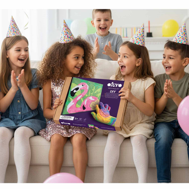 Наборы для творчества - Набор для творчества OKTO 3D картина Розовый фламинго (20053)#4