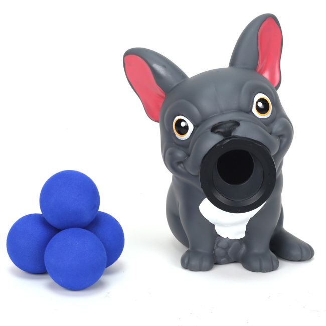 Фигурки животных - Игровой набор HogWild Стреляющий зверек Французский бульдог (HW90826)#3