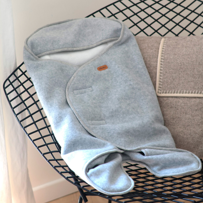 Товары по уходу - Конверт Beaba Babynomade флисовый серый (948009)#5