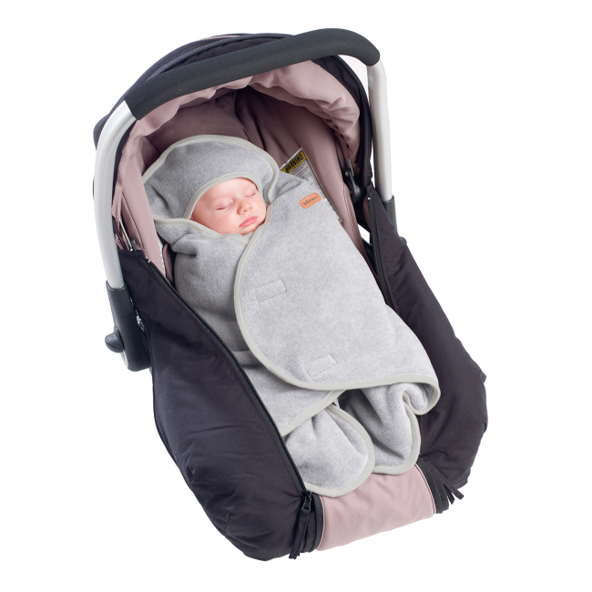 Товары по уходу - Конверт Beaba Babynomade флисовый серый (948009)#7