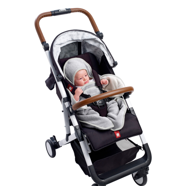 Товары по уходу - Конверт Beaba Babynomade флисовый серый (948009)#8