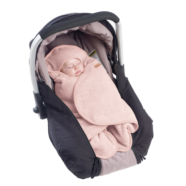 Товары по уходу - Конверт Beaba Babynomade флисовый розовый (948011)#5