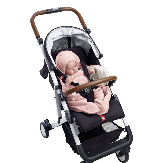 Товары по уходу - Конверт Beaba Babynomade флисовый розовый (948011)#6