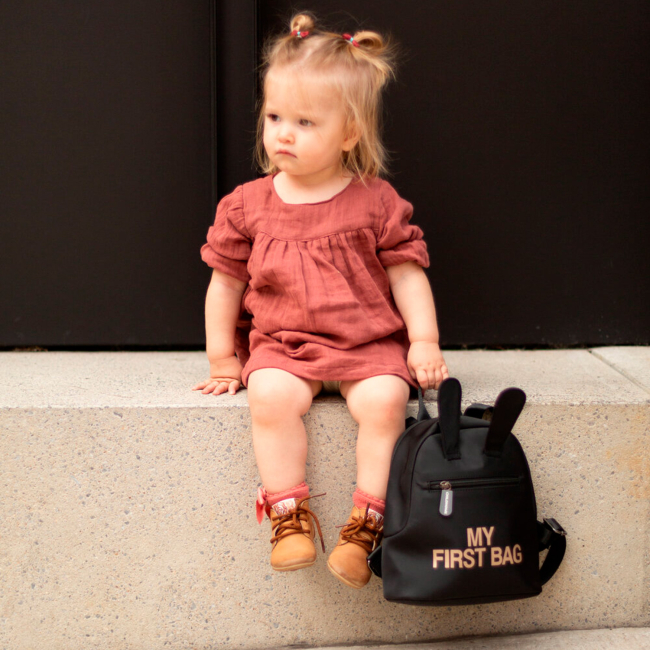 Рюкзаки та сумки - Рюкзак Childhome My first bag black/gold (CWKIDBBL)#7