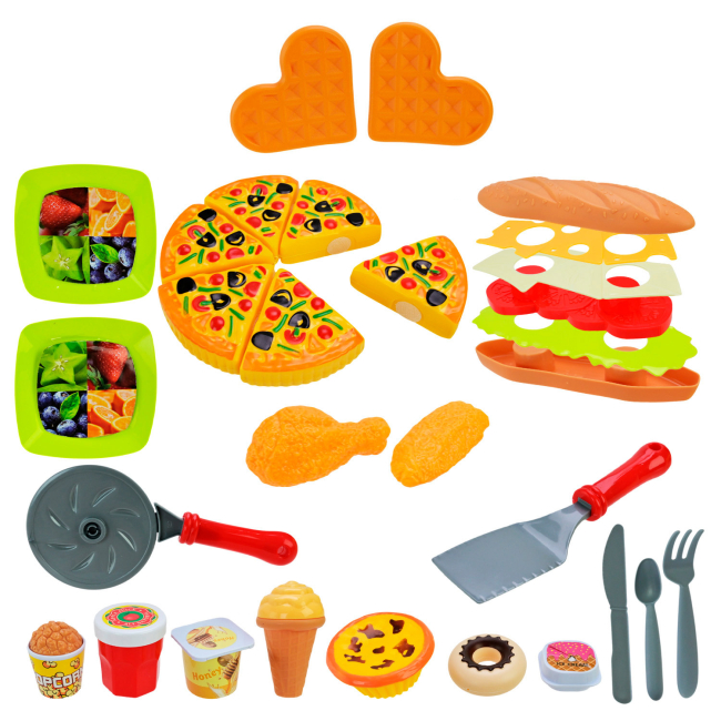 Наборы профессий - Игровой набор Shantou Jinxing Продукты столик с пиццей (3000-7/8/1)#2