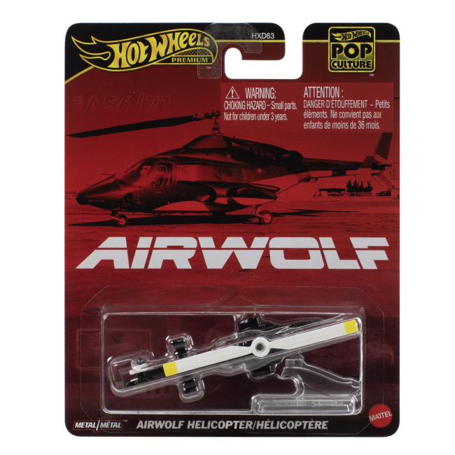 Транспорт і спецтехніка - Автомодель Hot Wheels Pop culture Airwolf Helicopter/Helicoptere (HXD63/JBL56)#6