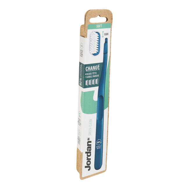 Косметика - Зубная щетка Jordan Change Green Soft 4-head в ассортименте (7046110060636)#5