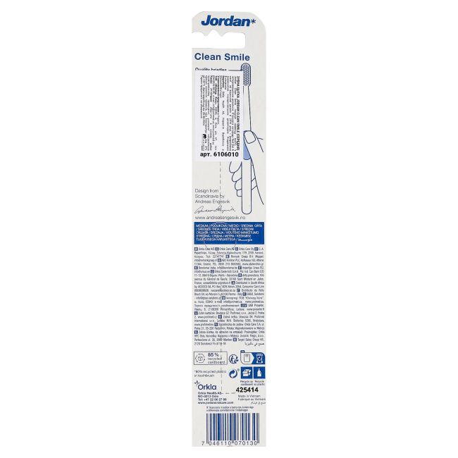 Косметика - Зубная щетка Jordan Clean Smile Medium в ассортименте (7046110070130)#7